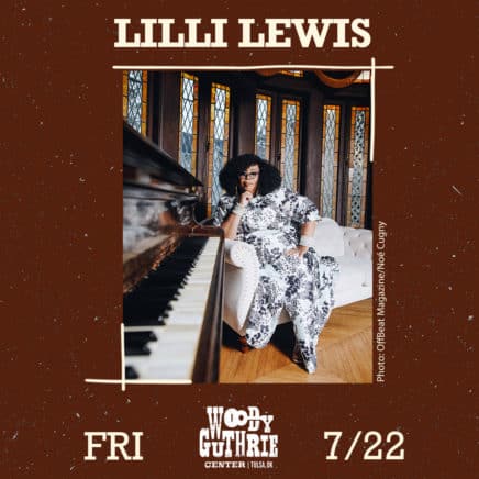 Lilli Lewis at the Woody Guthrie Center on Friday, July 22