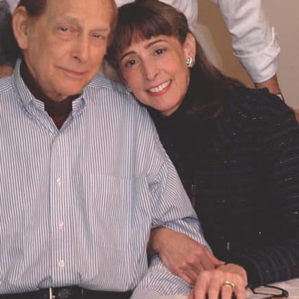 Jeannie Brand De Rienzo, with her father, Oscar Brand