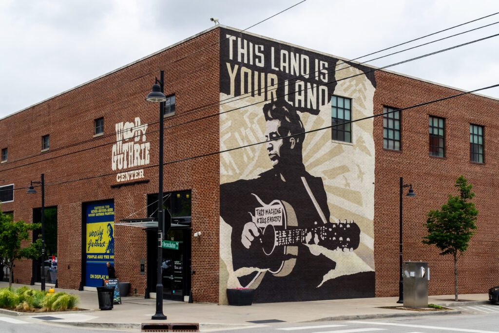 Exterior of the Woody Guthrie Center
