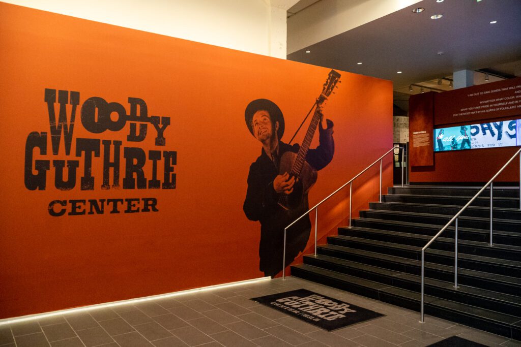 The interior of the Woody Guthrie Center