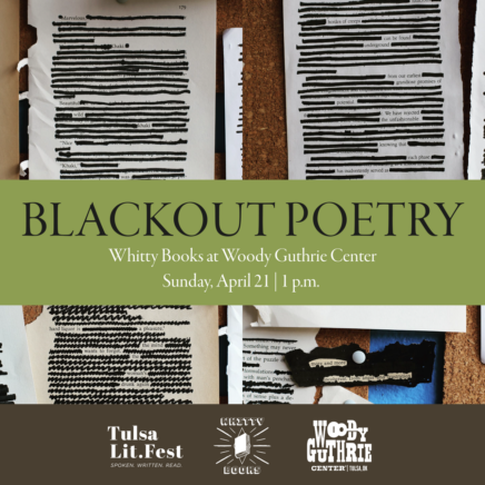 Blackout Poetry with Whitty Books - Sunday, April 21