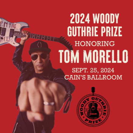 2024 Woody Guthrie Prize Honoring Tom Morello. Sept. 25, 2024, Cain's Ballroom.